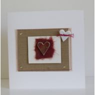 Two Heart Red Love Card